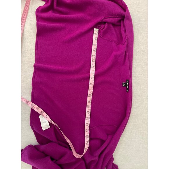 DKNY Womens Open Front Cardigan P/S Purple Wool and cashmere. - Picture 10 of 13